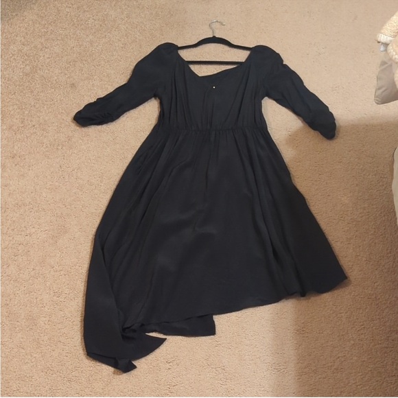 Cuyana Silk Drape Front Dress - Picture 4 of 6